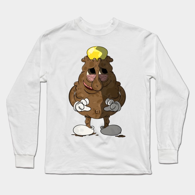 Turd Troll Long Sleeve T-Shirt by ArtOfJHammond